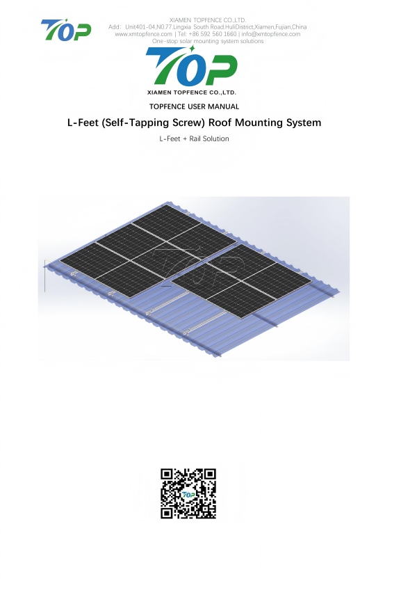 Hướng dẫn sử dụng hệ thống Topfencesolar L-Feet