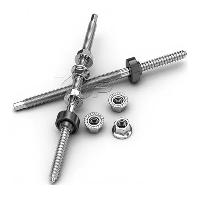 Bu lông móc áo bằng gỗ để gắn năng lượng mặt trời