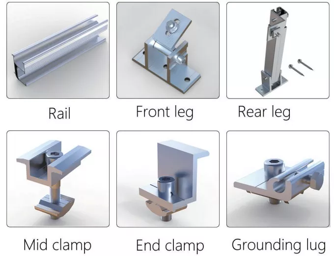 Aluminium Solar Panel Mounting Rails