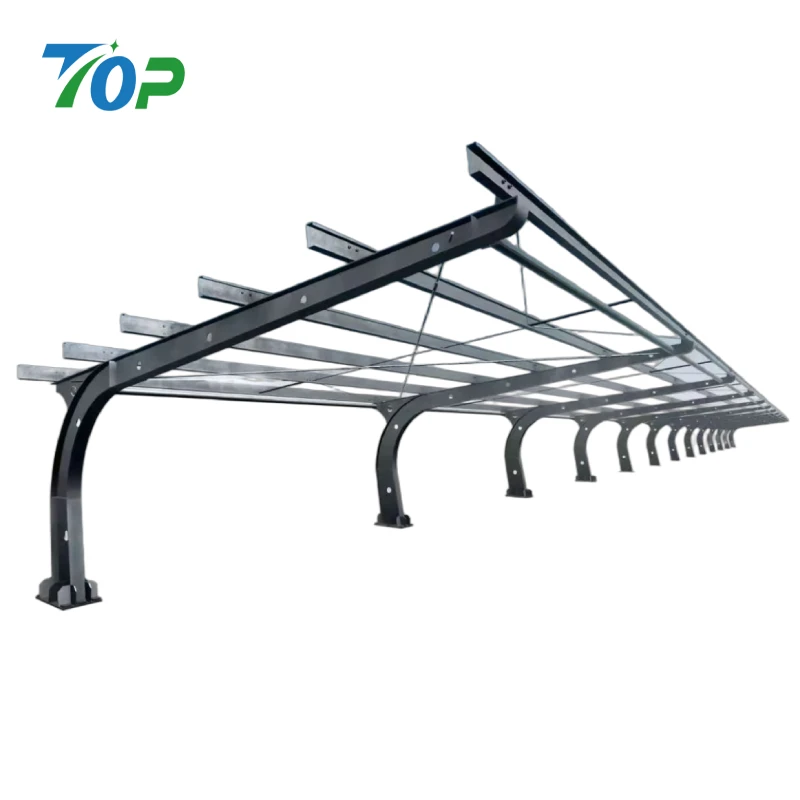 Carport năng lượng mặt trời bằng thép không đều