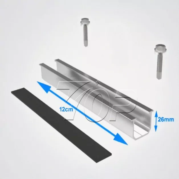 Giá đỡ mái nhà bằng bảng điều khiển năng lượng mặt trời không có đường ray