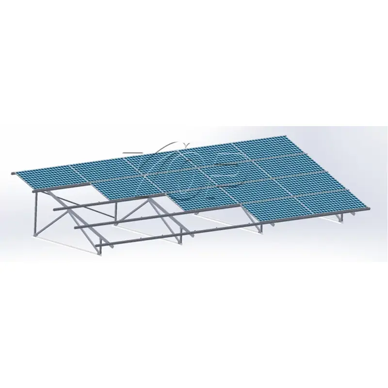 Hệ thống lắp đặt năng lượng mặt trời hình tam giác cho mái kim loại